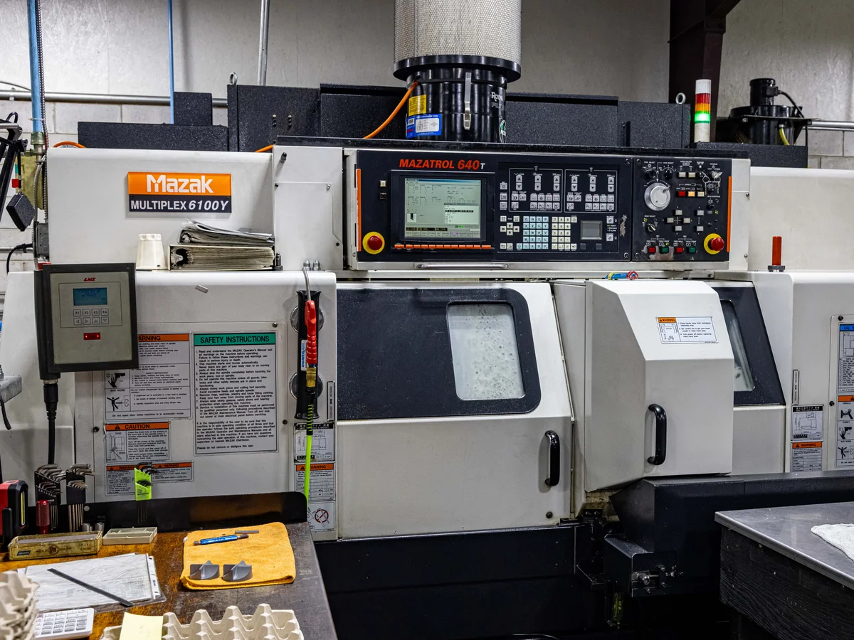 2008 Mazak Multiplex 6100Y dual spindle CNC lathe